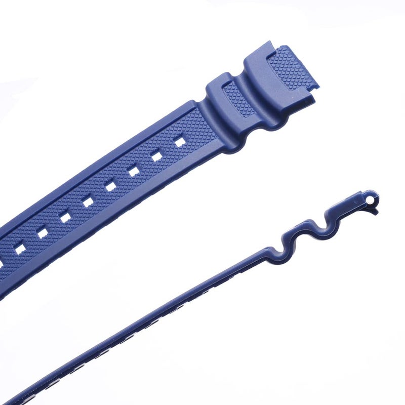 MCXGL Natural Resin Replacement Watch Band Compatible with Casio W218H W-219H AE1200WH AE-1300WH W800H SGW-300H F-108WH Waterproof Rubber strap - Image 5